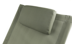 HOMFUL Pliant Plage Pivotant À <span class=keywords><strong>Bascule</strong></span> Fauteuil Zéro Gravité avec base circulaire - Product Image 3