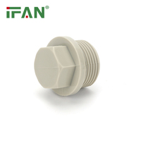 Raccords standard haute pression IFAN DIN 8077/8078 PPR 1/2 "-1" Raccords de tuyauterie PPR à filetage mâle gris
