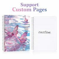Carnet de gribouillage personnalisé pour enfants, pages intérieures personnalisables avec dorure à chaud, coins arrondis, carnet cadeau