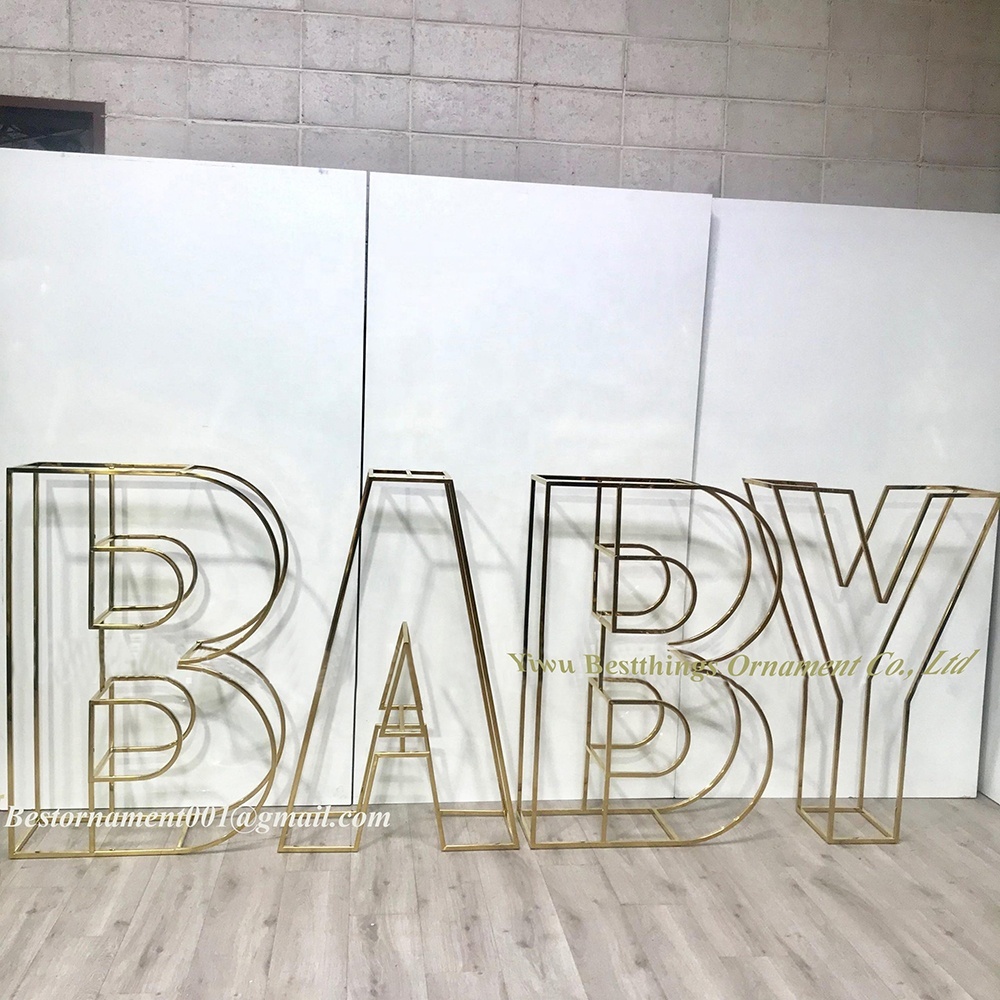 JoyBox Design Leuchtbuchstabe 122 Cm – Mit Lichterkette Für Hochzeit, Geburtstag, Party-Deko