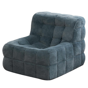 Fauteuil de salon rembourré en mousse, assise en peluche douce pour adultes et enfants, usage intérieur - Product Image 5