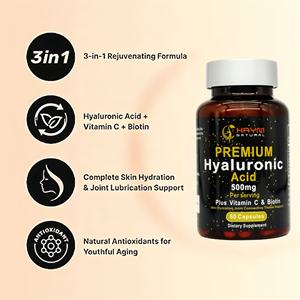 Harga Lebih Baik OEM pil asam Hyaluronic kapsul Biotine kolagen Vitamine C suplemen alami untuk hidrasi kulit - Product Image 3