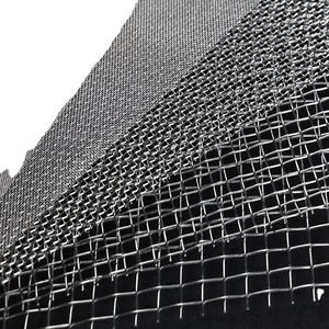 Miễn Phí Mẫu Crimped Siêu Tốt Thép Không Gỉ Màn Hình Màu Đen Tinh Khiết Titan Dệt Dây Lưới - Product Image 5