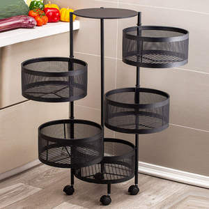 5 tier metal teknolojisi üreticisi düşük toptan fiyat dönen ayakkabı dolabı ve raf raf depolama rafları - Product Image 5