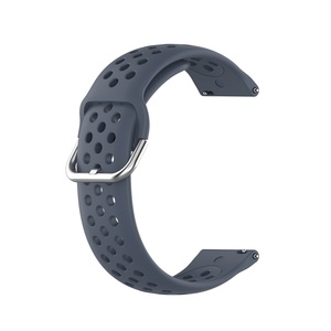 Bracelet de montre en silicone pour <span class=keywords><strong>Huawei</strong></span> Watch GT2, 42mm, multi-trous, respirant, de couleur unie, 20mm - Product Image 4