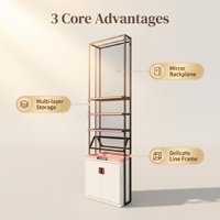 Meuble de présentation cosmétique de luxe moderne et écologique, robuste, avec éclairage LED pour la vente au détail - Offre Spéciale