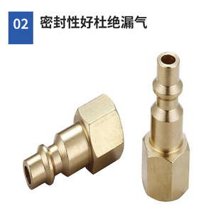 Ensemble de cinq raccords rapides américains 1/4 NPT personnalisés pour les accessoires et pièces d'outils pneumatiques, OEM disponible - Product Image 4