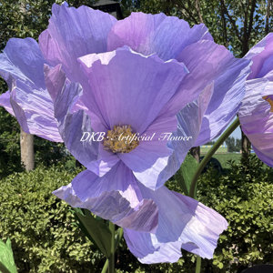 DKB fábrica a granel al por mayor de alta calidad <span class=keywords><strong>flores</strong></span> falsas gigantes tamaño personalizado grandes <span class=keywords><strong>flores</strong></span> gigantes de organza - Product Image 2