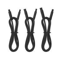 Cable Adaptador Macho-Hembra de Cobre y Nylon de 4 Pines TT M12, Personalizable OEM/ODM, Conectores Impermeables para Vehículos Eléctricos con LED