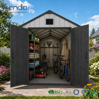 Abri de jardin Kenda APEX 8x12 résistant aux intempéries pour l'extérieur et le rangement, idéal pour le jardin et le stockage dans la cour.