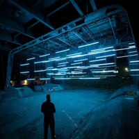 Tube lumineux LED à pixels RGB cinétique à 360 degrés