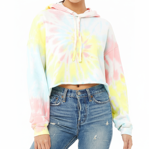 Sweat à capuche pour femmes Pull Hot Selling 100% Cotton Crop Top Hoodie avec quantité minimale de commande bas - Product Image 1