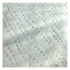 Распродажа: Роскошная блестящая тюлеевая ткань из полиэстера с блестками для свадьбы