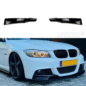 ลิ้นกันชนหน้าสีดำเงา สปอยเลอร์ ดิฟฟิวเซอร์ ชุดแต่งสำหรับ BMW ซีรีส์ 3 E90 E91 LCI M Sport ปี 2009-2012 - Product Image 1