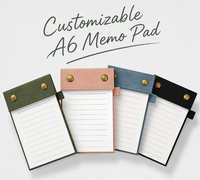 Carnet de notes portable en cuir format A6, couverture rigide, avec reliure cousue, épaissi, idéal pour le bureau, personnalisable avec logo publicitaire, cadeau d'entreprise