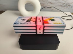 Modèle de lumière nocturne créative HCNT avec effet de flottement d'argent, lumière dégradée à 16 couleurs avec télécommande, un produit tendance et technologique - Product Image 5