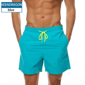 Designer Beach Swim Trunks Men Blank Men Board Shorts Printed Custom Logo Swim Trunks Wholesale Beach Swimming Trunks Light Woven Plain Dyed T/T Casual Seaside