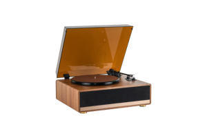 เครื่องเล่นแผ่นเสียงพรีเมียมพร้อมหัวเข็ม <span class=keywords><strong>Audio</strong></span>-<span class=keywords><strong>Technica</strong></span>, เครื่องเล่นไวนิล HiFi, ช่องต่อ RCA, ระบบลำโพงไม้ - Product Image 3