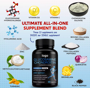 Biochealth GMP <span class=keywords><strong>Glucosamine</strong></span> Chondroitin MSM <span class=keywords><strong>Softgel</strong></span> kapsul dukungan sendi suplemen untuk wanita dan pria bersertifikat suplemen - Product Image 5