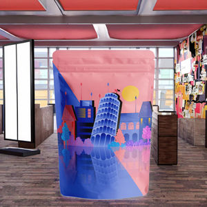 MOQ 10pcs Custom Digital Print Sachets Aluminum Foil Zip Lock Self Heat Seal Stand up Food Smell Proof Pouch Zipper Mylar <strong>Bag</strong> - Product Image 4