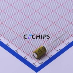 Condensador Electrolítico de Aluminio de Orificio Pasante LKMC0901J390MF, Orificio Pasante, D6.3xL9mm 39uF 20% 63V 344mA-100kHz - Product Image 2