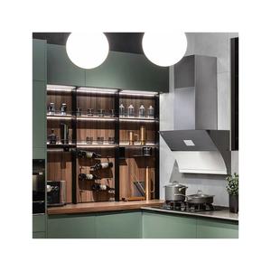 Gabinete de cocina grande de diseño moderno, organizador de despensa, gran oferta, muebles de cocina verdes, productos de cocina de piedra de cuarzo de todo tipo - Product Image 2
