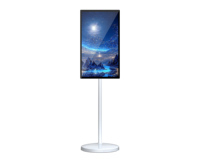 Moniteur TV portable intelligent KTC 32 pouces MegPad 4K avec écran tactile, Android 13, certifié Google EDLA, batterie 9500 mAh, écran mobile sur roulettes
