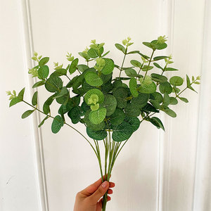 Bouquet d'eucalyptus artificiel Yasunobu 30cm-100cm, fleur en soie pour décoration de mariage et de maison, arrangement de plantes vertes - Product Image 4