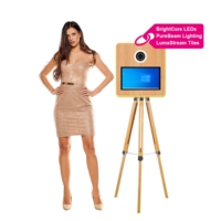 Stock d'entrepôt UE Photobooth vintage 2024 Station de photobooth selfie Borne Photobooth portable avec impression