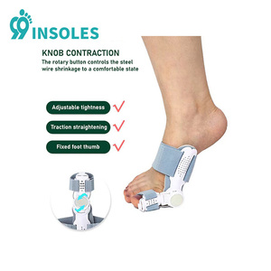 <span class=keywords><strong>Corrector</strong></span> de <span class=keywords><strong>Juanetes</strong></span> Ortopédico Flexible con Perilla Giratoria 99insoles, Férula Nocturna Ajustable para Hallux Valgus - Product Image 2