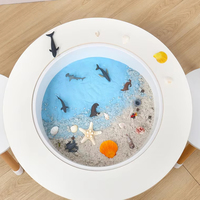 Table en bois d'activité pour tout-petits enfants Table de jeu sensorielle pour enfants Bac sensoriel Table d'apprentissage de l'eau de sable