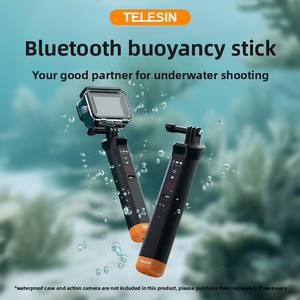 Perche à selfie étanche TELESIN avec barre de flottabilité, sangle de maintien et télécommande sans fil pour <span class=keywords><strong>GoPro</strong></span> <span class=keywords><strong>Hero</strong></span> 9 10 <span class=keywords><strong>11</strong></span> 12 - Product Image 2