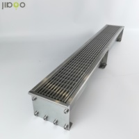 Drain linéaire en acier inoxydable pour systèmes de drainage d'eau interne de cuisine centrale Gouttières pour usage industriel en usine