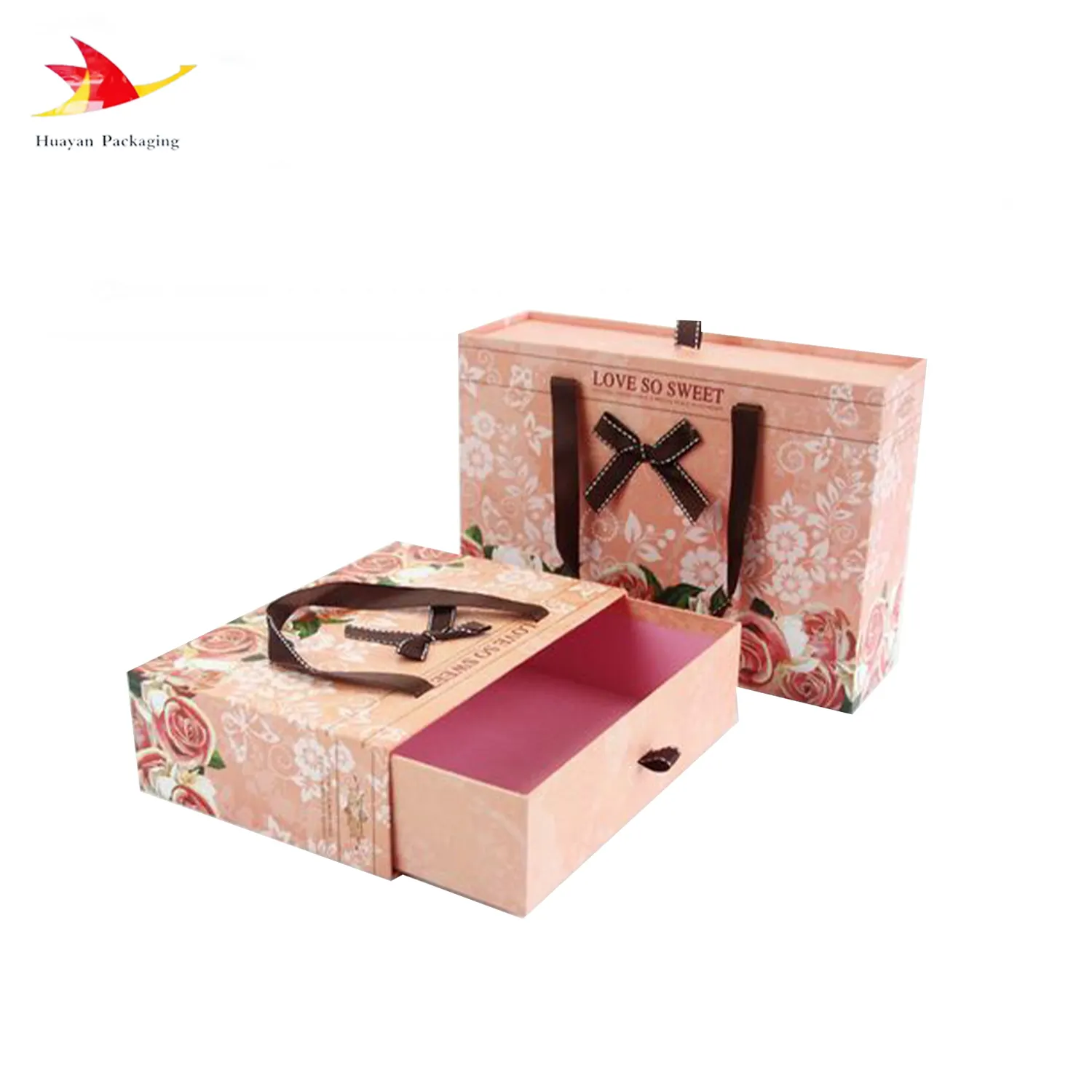 Custom Logo Luxury Rigid Sliding Packaging Drawer Gift Box of high-end Jewelry/Clothing/Cosmetics