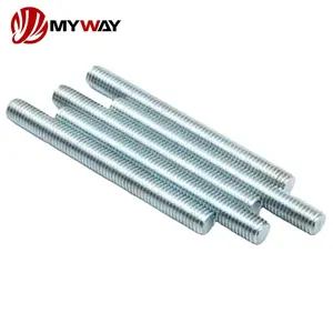 Wholesale Threaded Rod Grade 4.8 M8 M10 M20 Bar Carbon Steel Galvanized Full Thread Stud Bolt DIN975 Threaded Rod