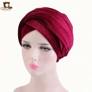 Pañuelo para la Cabeza de Terciopelo Extra Largo con Estampado Africano, Turbante, Gorro para Mujer Adulta - Product Image 6