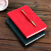 Carnet de notes personnalisé A5 pour bureau, reliure thermique, couverture rigide, avec logo de marque imprimé et couverture en cuir PU