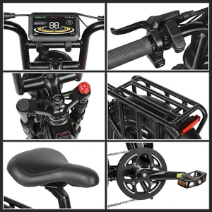 Vélo Électrique Tout-Terrain à Suspension Intégrale avec Batterie au Lithium de Haute Qualité, Modèle RS-A02 1, Stock Outre-mer Prêt à l'Expédition 2026 48V17Ah Grande capacité - Product Image 4
