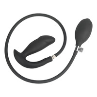 SM Plug anal gonflable et extensible pour usage féminin avec design chrysanthème à porter à l'arrière