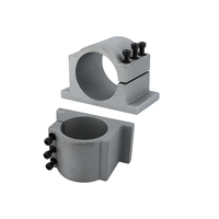 Support de fixation de moteur de broche en aluminium moulé 52mm 55mm 65mm 80mm 100mm 105mm 125mm pour routeur CNC et machine de fraisage