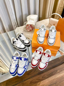 Baskets vintage à paillettes colorées en cuir, chaussures de skate unisexe pour couple, chaussures de marche quotidiennes, vente en gros - Product Image 1