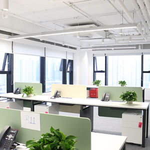 Profilé en aluminium pour tube T8, couleur noir/argent, haute luminosité, installation facile pour la maison, le bureau, l'hôtel, luminaire suspendu linéaire - Product Image 4