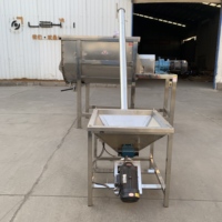 Miscelatore Industriale a U di Grande Scala, Produzione 5 Tonnellate/Ora, Miscelatore a Nastro in Acciaio Inox con Pompa e Motore a Ingranaggi per Produzione di Fertilizzanti Sfusi