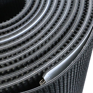 Haute qualité <span class=keywords><strong>Pvc</strong></span> noir motif floral attache noir rugueux <span class=keywords><strong>Pvc</strong></span> convoyeur à bande - Product Image 3