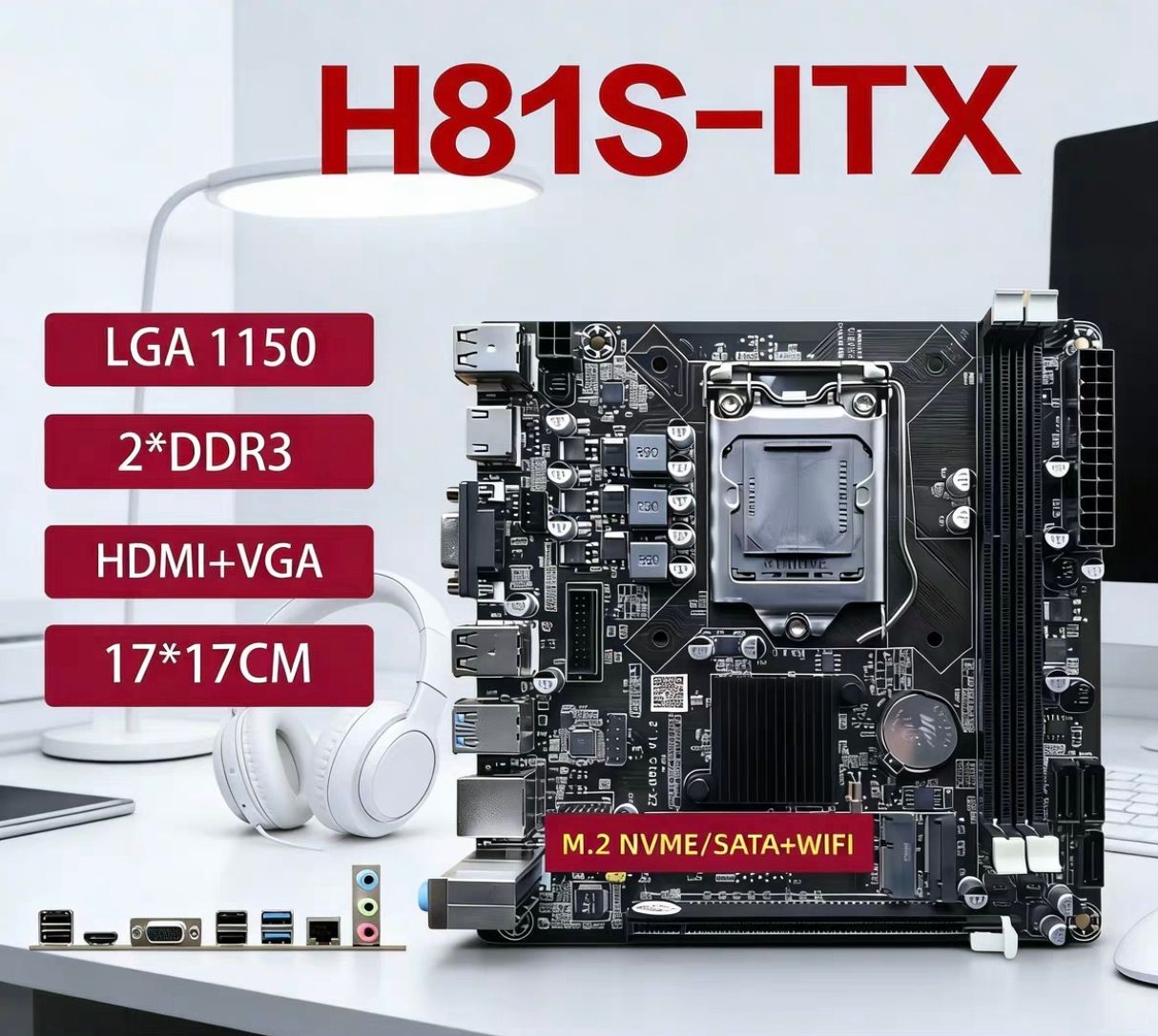 H81S-ITX with M.2 WiFi(Black)