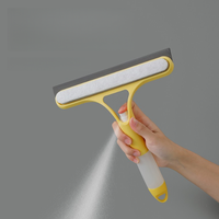 Brosse de nettoyage double face en plastique pour vitres, avec pulvérisateur et raclette, écologique, pour pare-brise de voiture et fenêtres