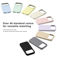 Housse en silicone véritable pour iPhone 17 Étui pour téléphone Air Étui magnétique anti-empreintes digitales et anti-chute de haute qualité