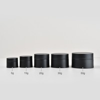 Pot en plastique PP vide pour emballage cosmétique, crème pour le visage, blanc, rose, bleu, noir, 5 ml, 15 ml, 20 ml, 30 ml, 50 ml