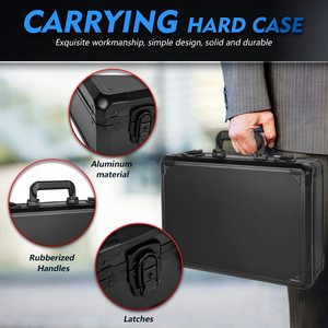 Muestra Gratuita, Caja de Almacenamiento Impermeable con Asa y Cremallera, Personalizada con Impresión, para Reloj Electrónico, Carcasa Rígida con Espuma EVA - Product Image 4