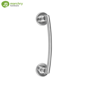 Manija de puerta de acero inoxidable de gama alta duradera Palanca sólida Manija de tracción pesada para puerta de madera - Product Image 1